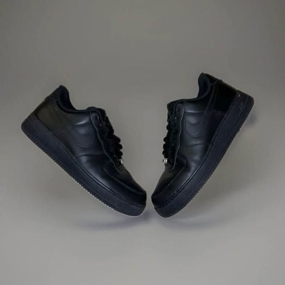 Nike Air Force 1 Low 'Triple Black' Casual Sneakers -Men’s